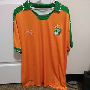 Men's Puma Ivory Coast 2017 Cup jersey- size 2XL